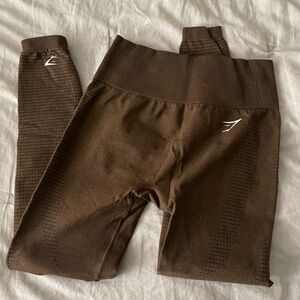 Brown gymshark leggings